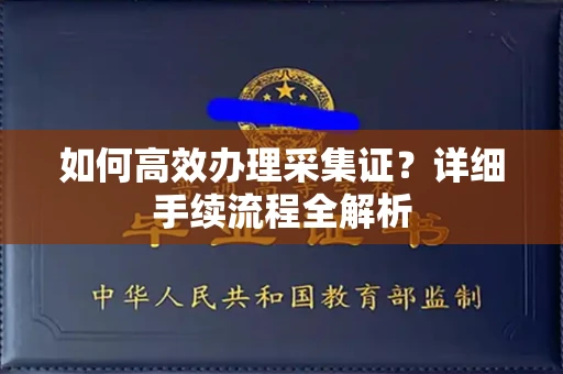 全国如何高效办理采集证?详细手续流程全解析